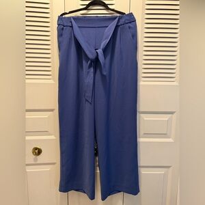 lululemon Blue Wide Leg Tie-Waist Pants